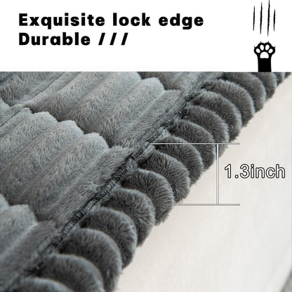 Non-Slip Dog Bed Mat for Car, Fuzzy Backseat Pet Mats | Travel Pet-Friendly Seat Cover for Cars, Compatible with Backseat Extenders Protectors, Dog Bed for Car Back Seats