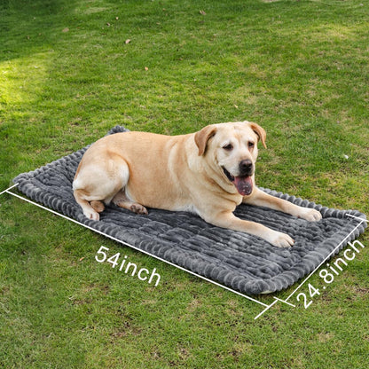 Non-Slip Dog Bed Mat for Car, Fuzzy Backseat Pet Mats | Travel Pet-Friendly Seat Cover for Cars, Compatible with Backseat Extenders Protectors, Dog Bed for Car Back Seats