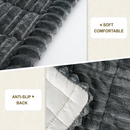 Dog Car Seat Cover for Back Seat Fit for Backseat Extenders Dog Bed Mats for Car Soft Nonslip Washable Travel Pet Mat Seat Protector for Cars Trucks and Suvs(Dark Grey, 24.8" X 54")