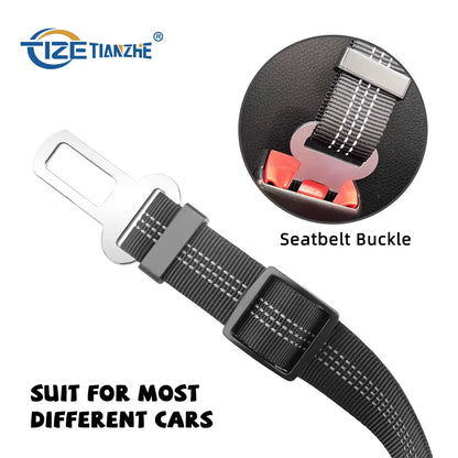 A Mazon Top Seller Custom Logo Adjustable Dog Safety Leads Car Vehicle Seat Belt Pet Seatbelt