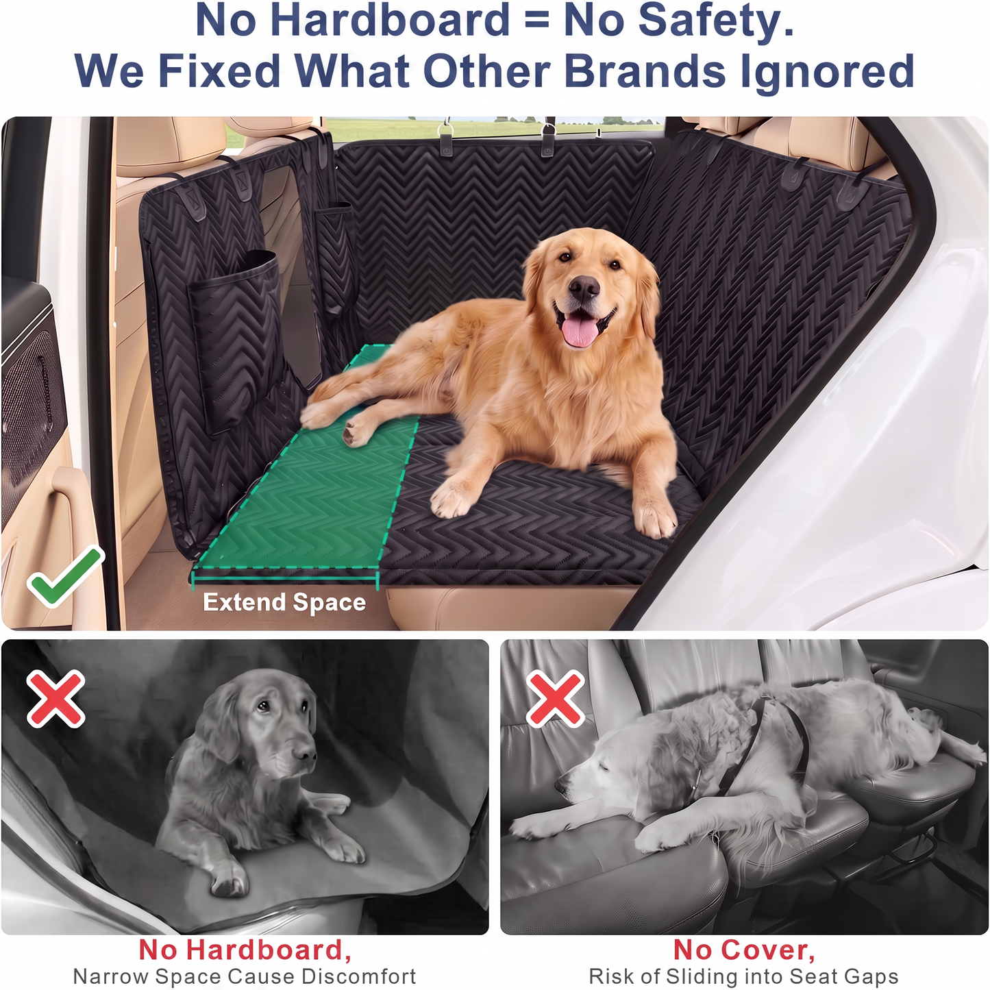 PawGuard 2.0 - Back Seat Car Cover For Dogs