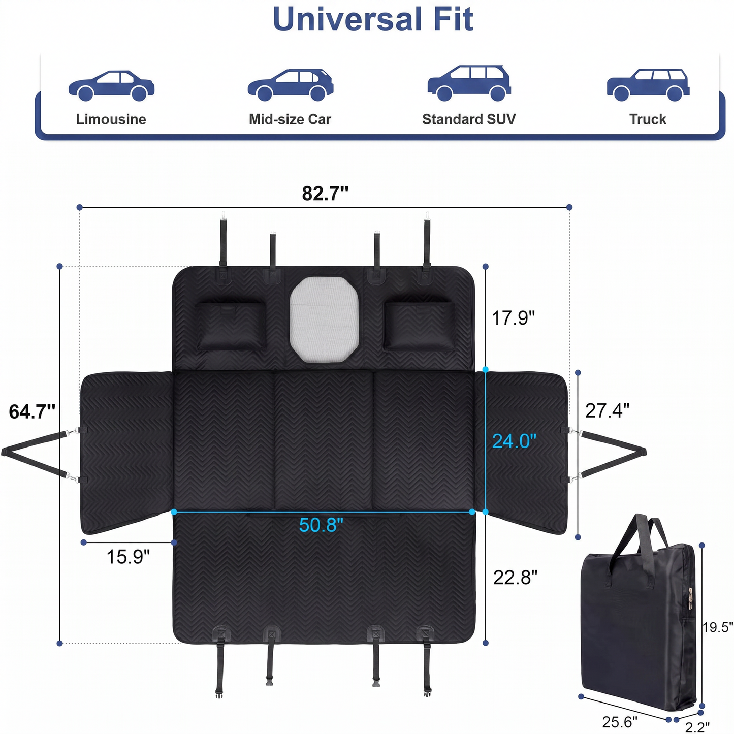 PawGuard 2.0 - Back Seat Car Cover For Dogs